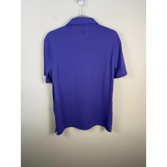 G/Fore Polo Shirt Purple Short Sleeve Classic Performance Golf Medium - Picture 5 of 8